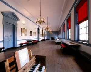 In the 1850s, fugitive slave hearings and the Christiana "riot" trial took place in federal courts located on the second floor of Independence Hall, since restored to its colonial-era appearance. (Independence National Historical Park)