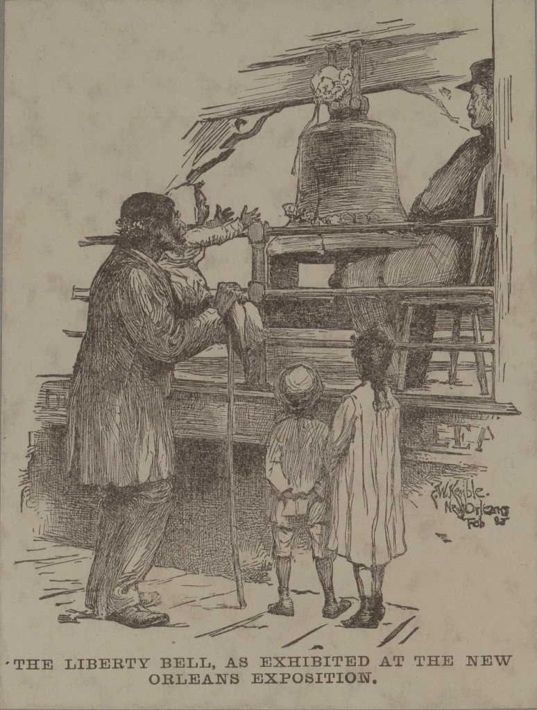 Illustration of the Liberty Bell in New Orleans